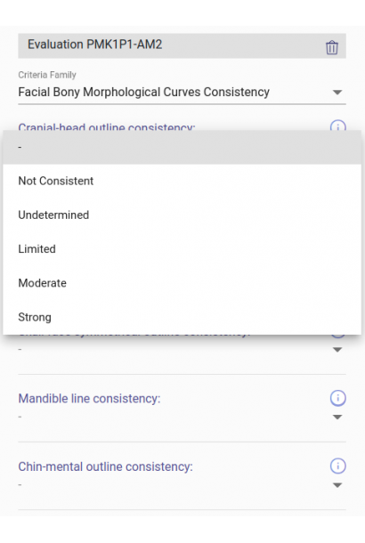 Consistency degree selector (right)